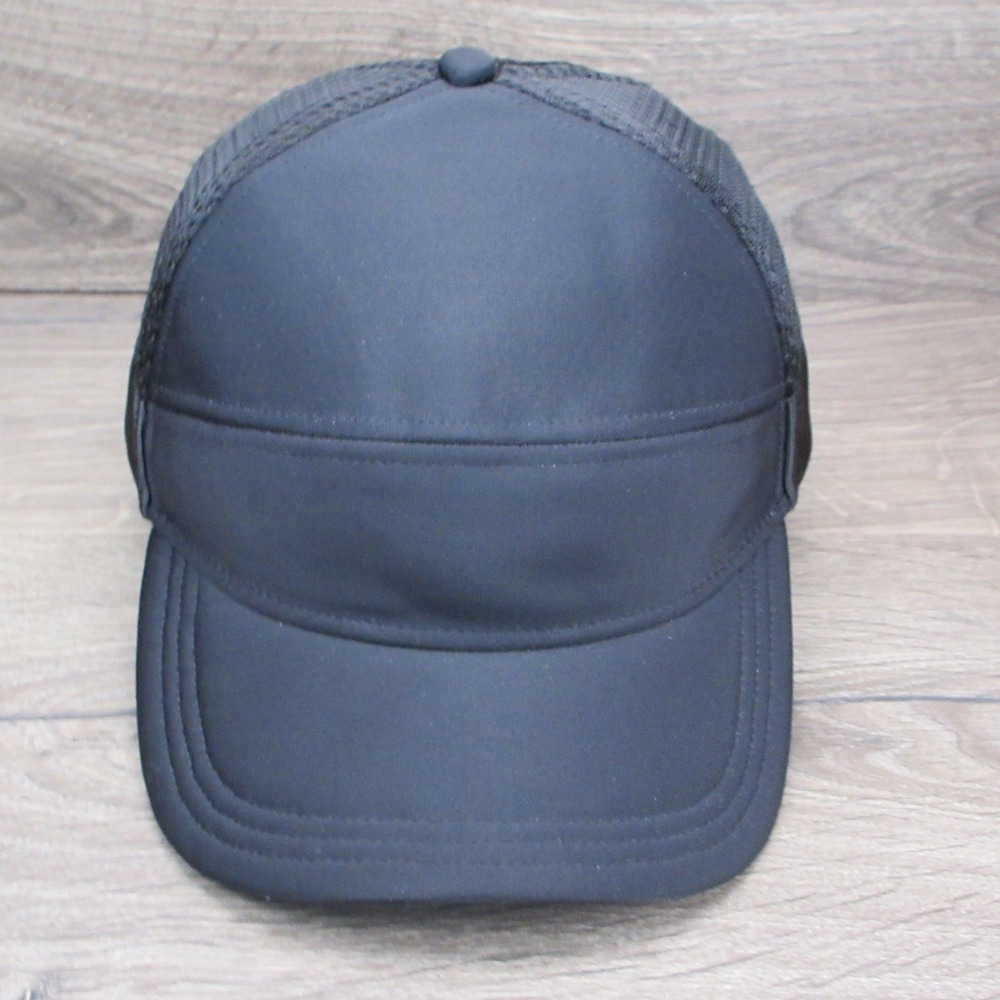 Lululemon Hat Cap Mens Snap Back Black Mesh Athletic Running Golf
